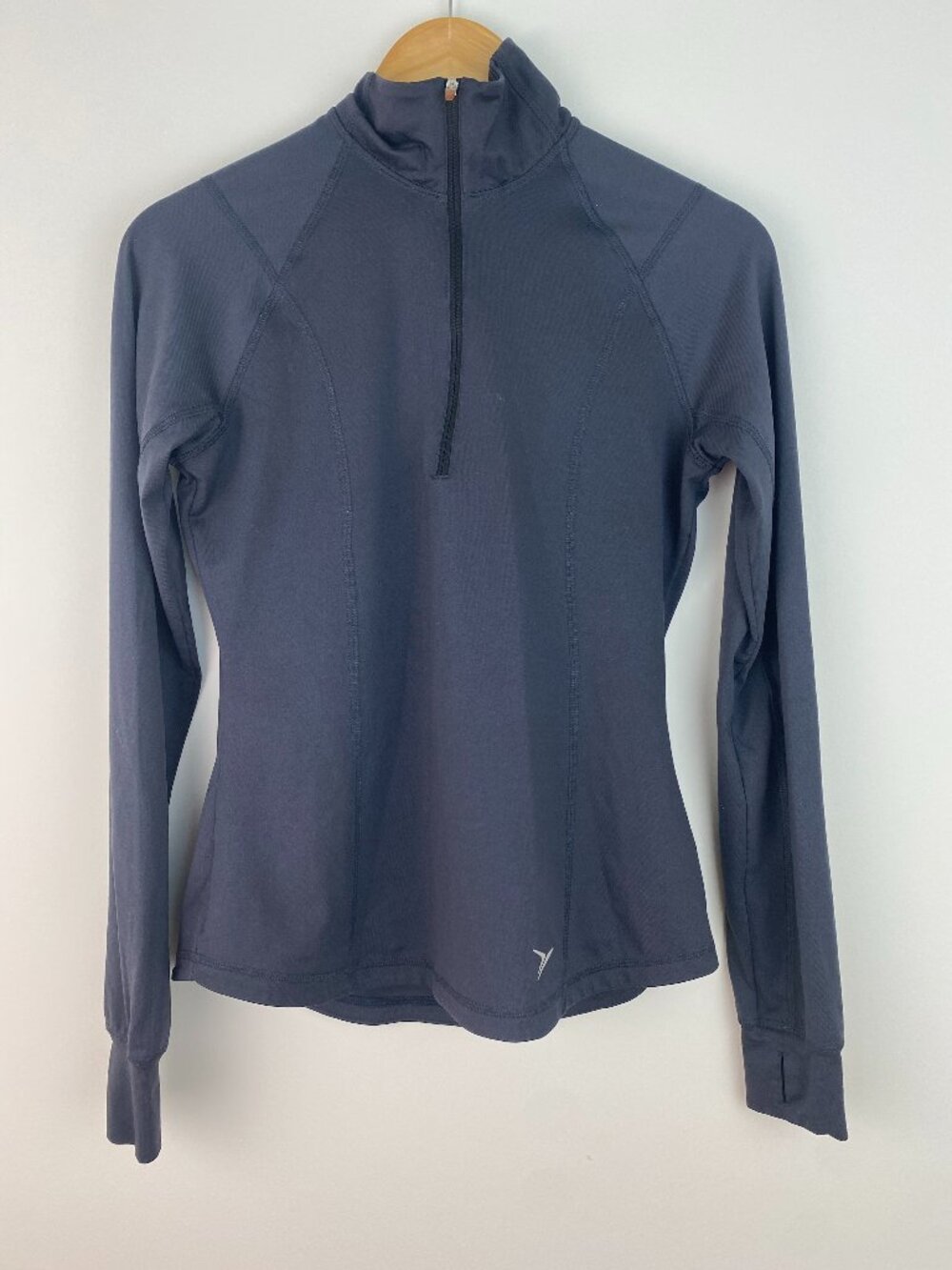 Old Navy Active 3/4 Zip Thumb Hole Jacket Charcoal Gray Lightweight | Small